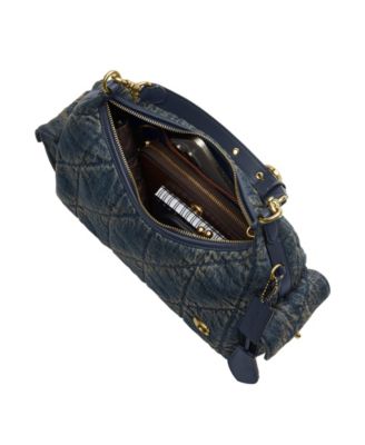 Juliet Soft Quilted Denim Medium Shoulder Bag