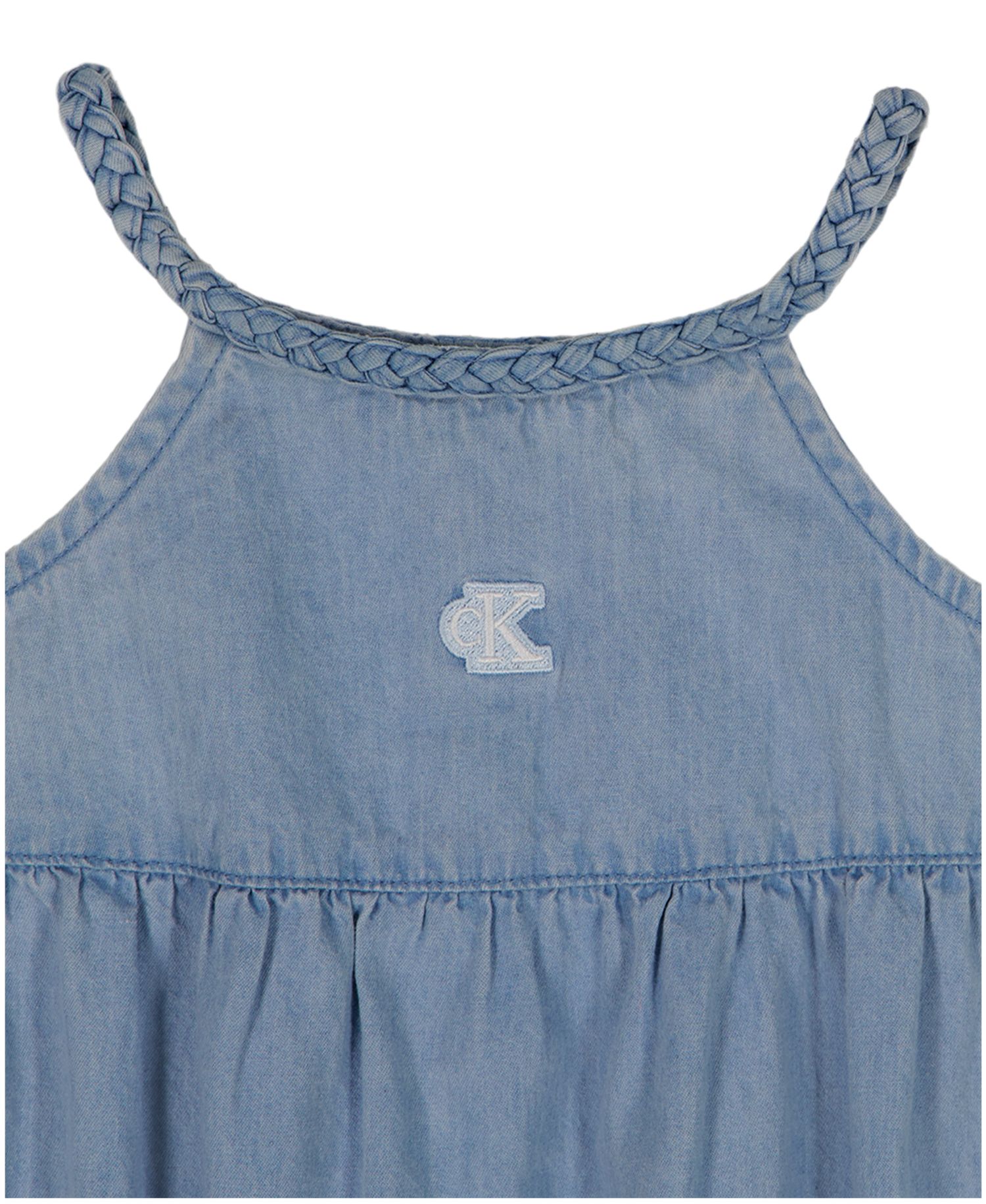 Baby Girls' Embroidered Eyelet Sleeveless Romper