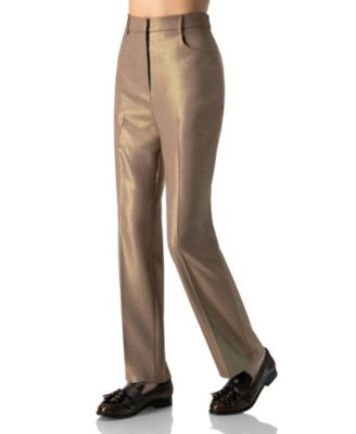 Women's Sparkling Straight-Leg Pants with Pockets