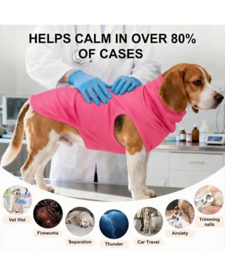 Reversible Dog Anxiety Vest with Hood for Calming and Comfort