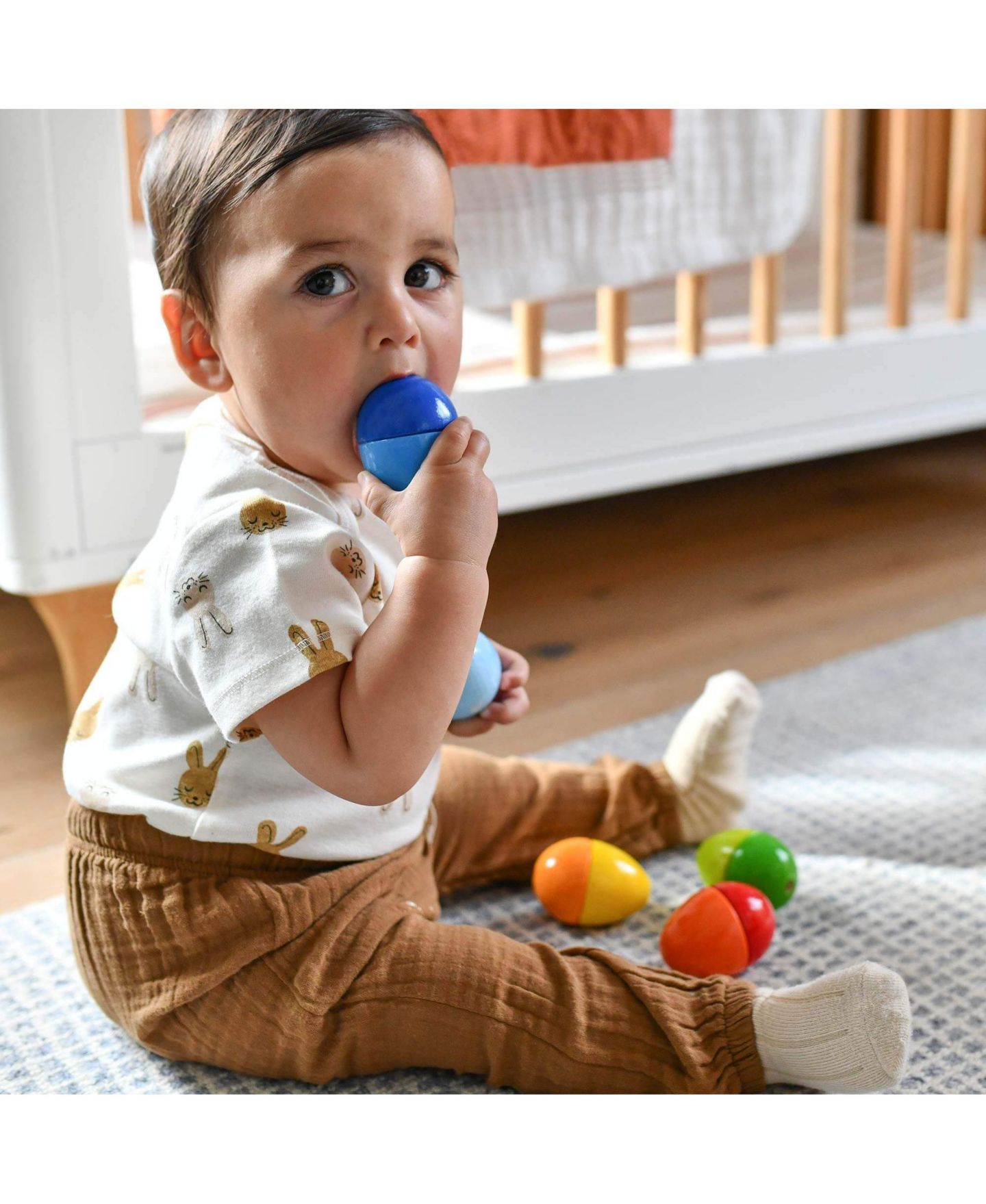 Детские игрушки Haba Musical Eggs Acoustic Sounds 5-Piece Shaker, Ages 2+ — фото 4