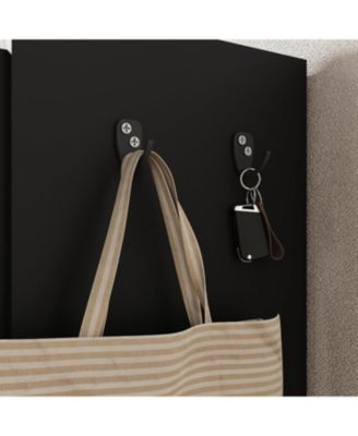 Large Shoe Cabinet with Doors，6-Tier Shoe Organizer with 3 Doors & Additional Hooks for Hallway, Entryway, Living Room