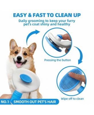 Pet Bath Kit: Slicker Brush, Shampoo Brush, Glove, Towel