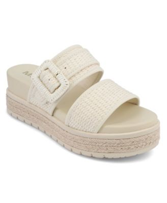 Women's Kylian Raffia Buckle Flatform Sandals