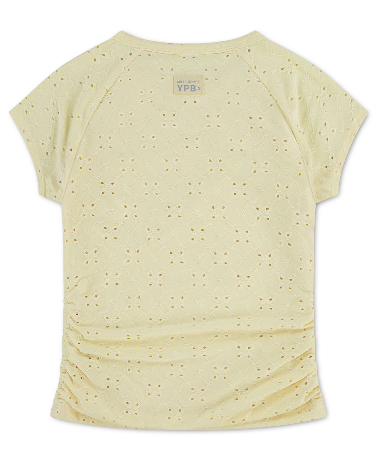 Girls' YPB Eyelet Ruched Baby T-Shirt