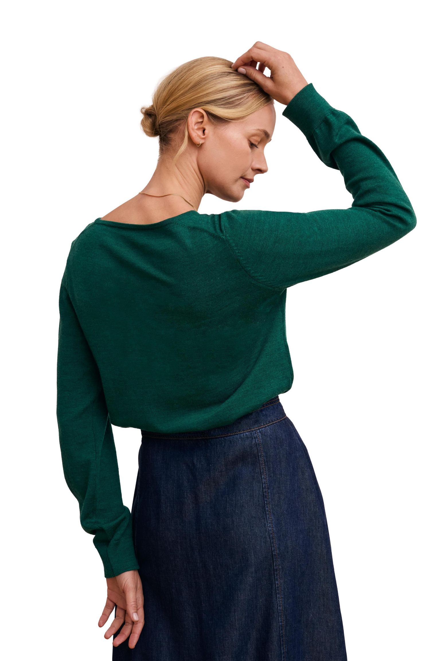 Women's Celtic and Co. Merino Fine Knit Boat Neck Jumper