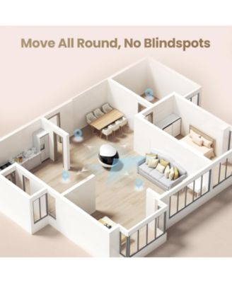 EBO Air 2 Smart Companion Robot with 2K Camera, Two-Way Audio & Night Vision