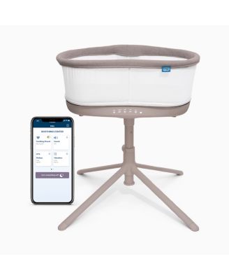 Baby BassiNest Connected Swivel Sleeper 3.0 – Smart Bassinet with AutoSoothe, Easy Lowering Wall