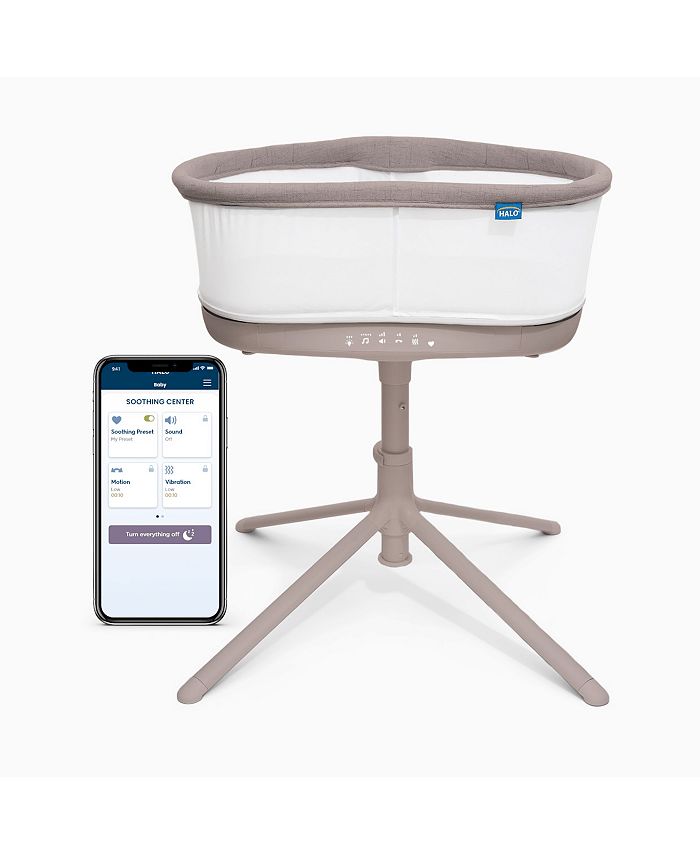 HALO Baby BassiNest Connected Swivel Sleeper 3.0 – Smart Bassinet with AutoSoothe, Easy Lowering Wall - NO SIZE