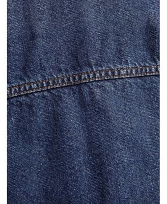 Women's Long Sleeve Patch Pocket Denim Jacket