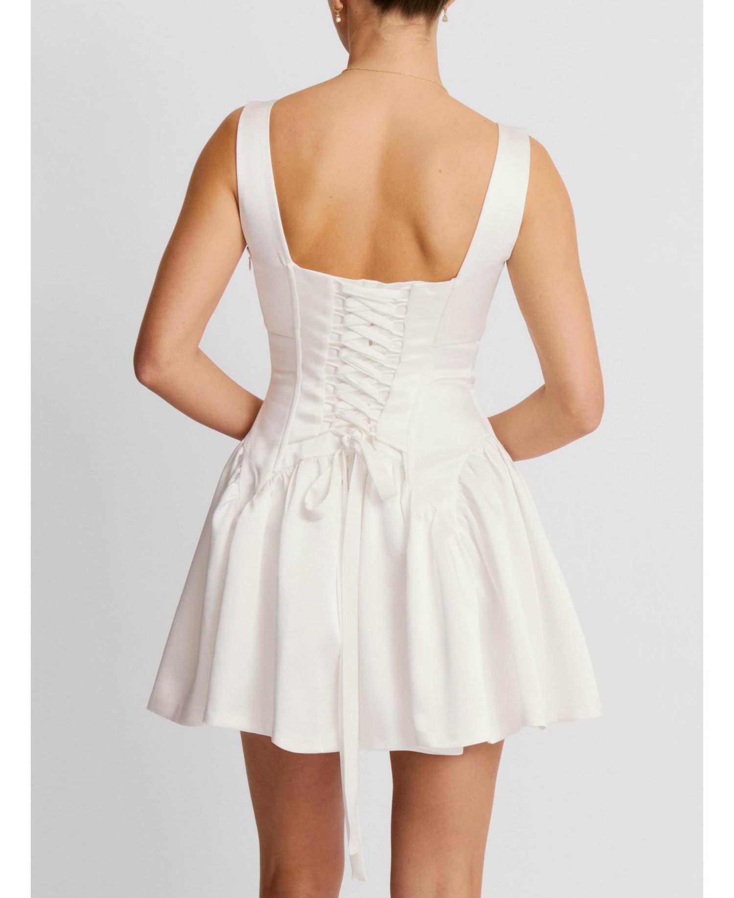 Women's Scoop Neck Sleeveless Skater Mini Dress