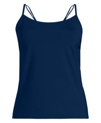 Petite Tugless QuickDry Adjustable Strappy Back Tankini Top