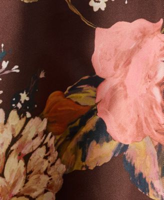 Women's Floral Print Long Gown