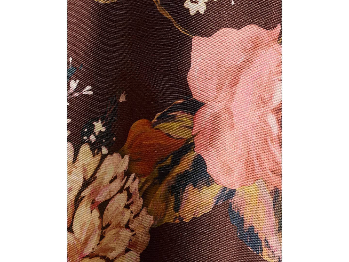 Женские платья Adrianna Papell Floral Print Long Gown, цвет: Коричневый разноцветный — фото 4