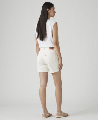 501&reg; Mid-Thigh High Rise Straight Fit Denim Shorts