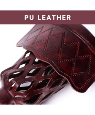 Set of 6 Heavy Duty PU Leather Billiard Pool Table Pockets, Pool Accessory