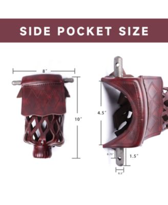 Set of 6 Heavy Duty PU Leather Billiard Pool Table Pockets, Pool Accessory