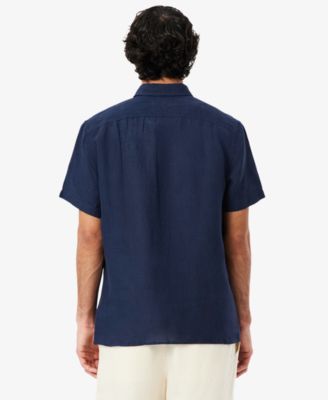 Men's Regular-Fit Logo Linen Shirt