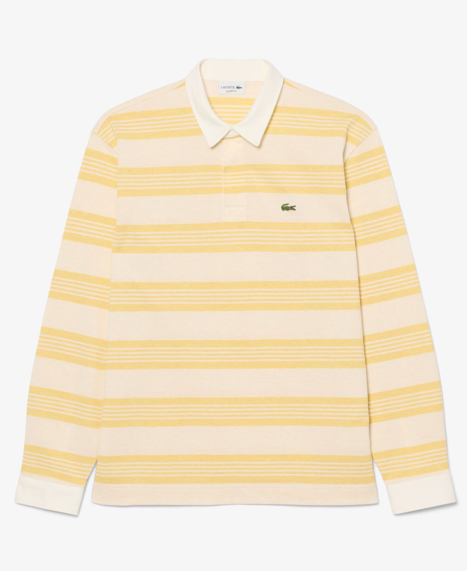 Men's Relaxed-Fit Striped Piqu Rugby Polo Shirt