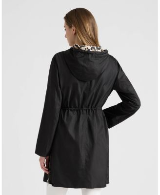 Women's Reversible Coat with Adjustable Waist