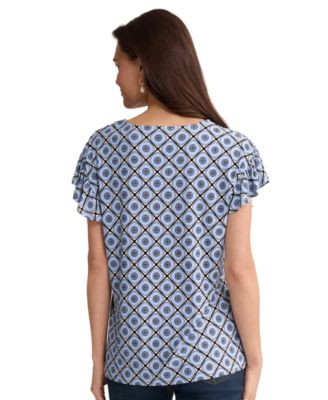 Women's Flutter Short-Sleeve Top