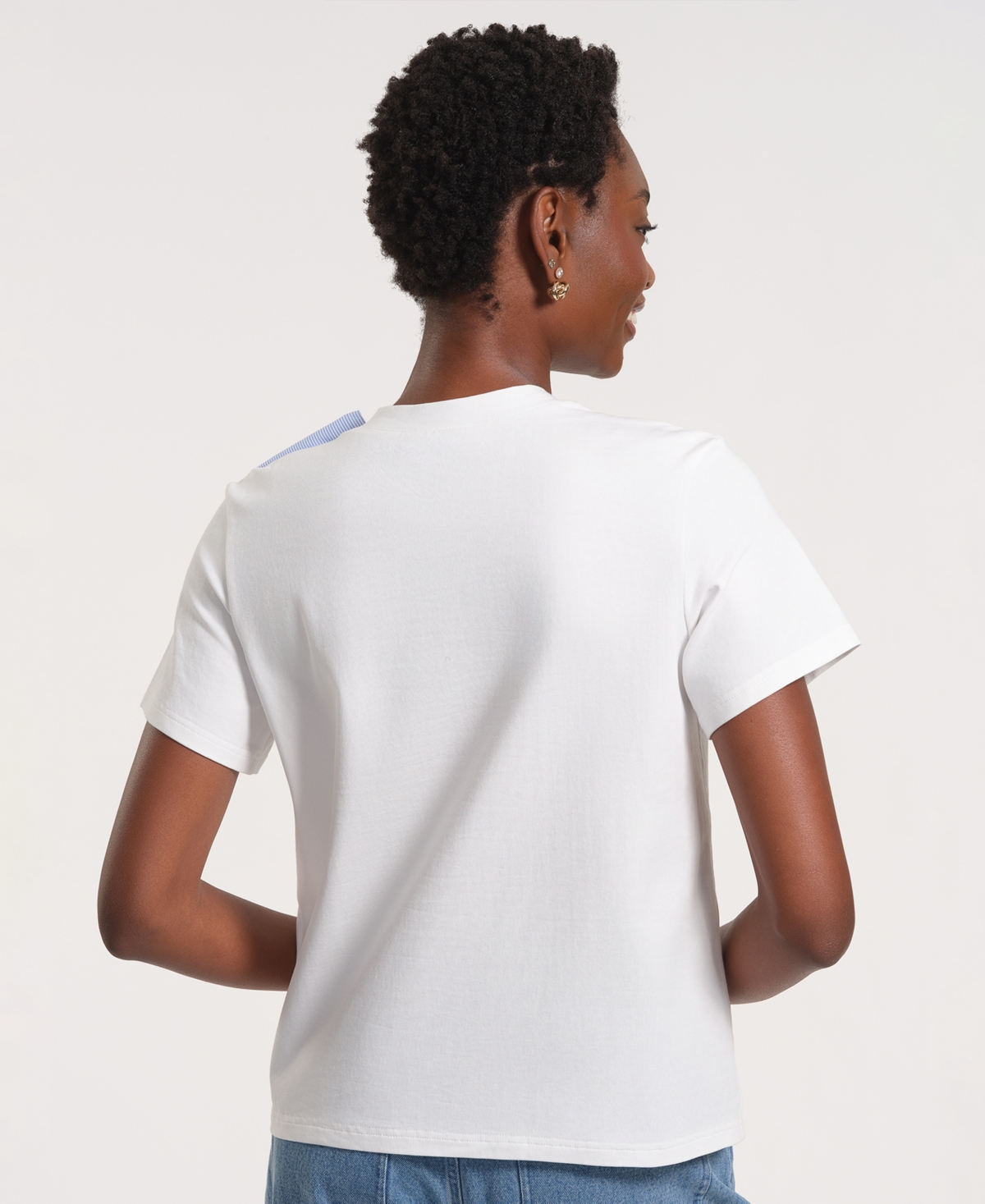 Isaac Mizrahi Women's Short-Sleeve Bow Knit T-Shirt