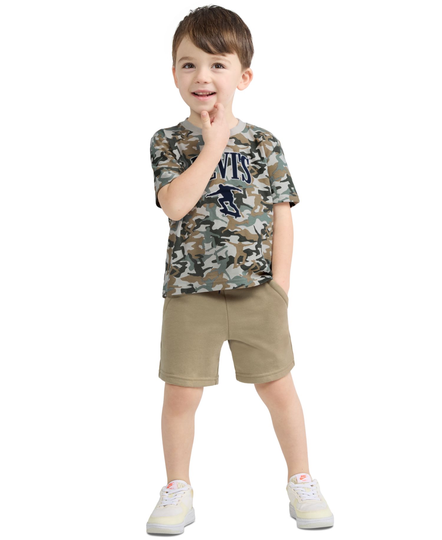 Boys' 2T-7 Graphic T-Shirt and Elastic Shorts, 2-Piece Set