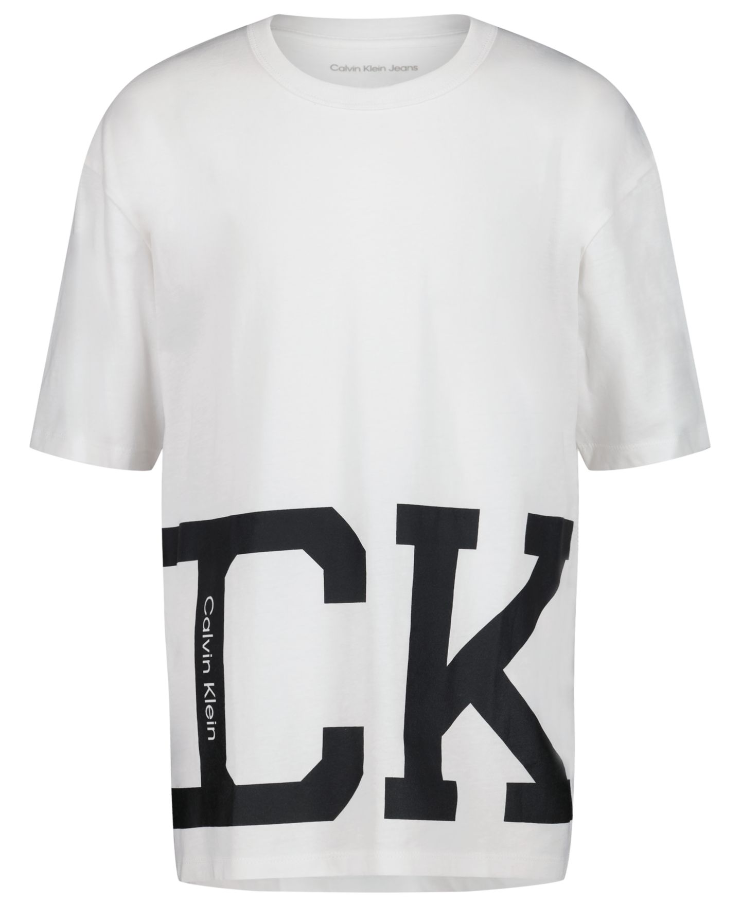 Футболка Calvin Klein Short-Sleeve Crewneck для мальчиков, цвет: Белый — фото 4
