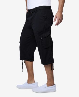 X RAY Big & Tall XRAY Belted Below Knee Long Cargo Shorts