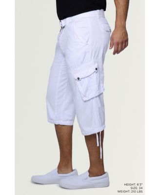 X RAY Big & Tall XRAY Belted Below Knee Long Cargo Shorts