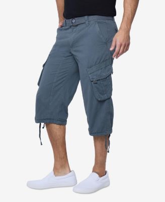 X RAY Big & Tall XRAY Belted Below Knee Long Cargo Shorts