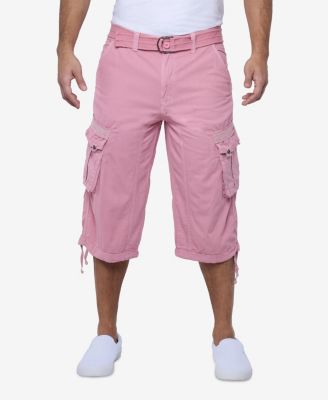 X RAY Big & Tall XRAY Belted Below Knee Long Cargo Shorts