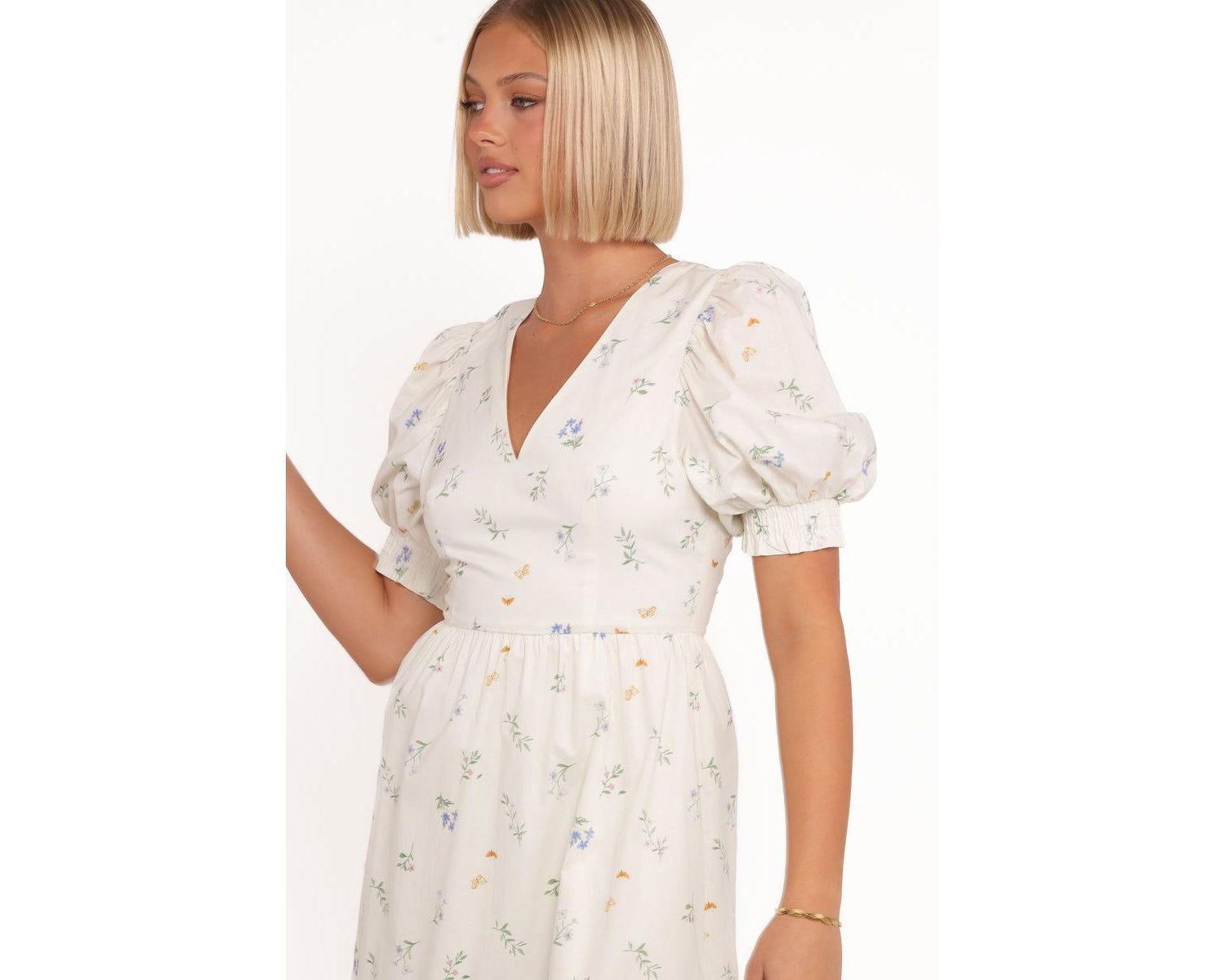 Women's Steele Puff Sleeve Midi Dress