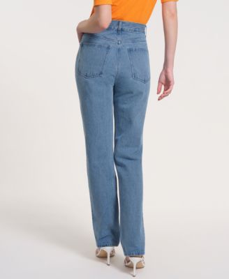 Women's Mid-Rise Straight-Leg Pants