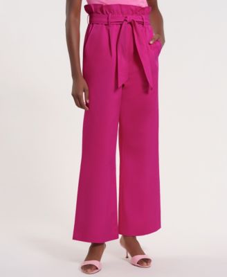 Women's Wide-Leg Clinched Waist Pants