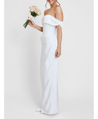 Women's Twist Strap Corset Maxi Dress