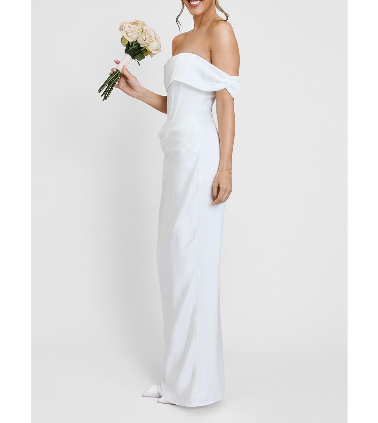Women's Twist Strap Corset Maxi Dress