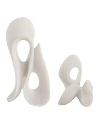 Silent Wave Indoor Outdoor Sculptures, Set of 2