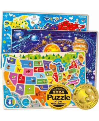 Puzzles for Kids Ages 4-6 - 3 Set Toddler Kids Puzzles Ages 3-5