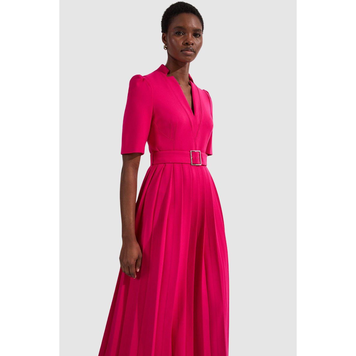 Women's Crepe Forever Pleat Midi Dress