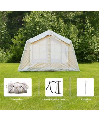 Inflatable Camping Tent 4-6 Person, Easy Setup, 8.2'x10.5