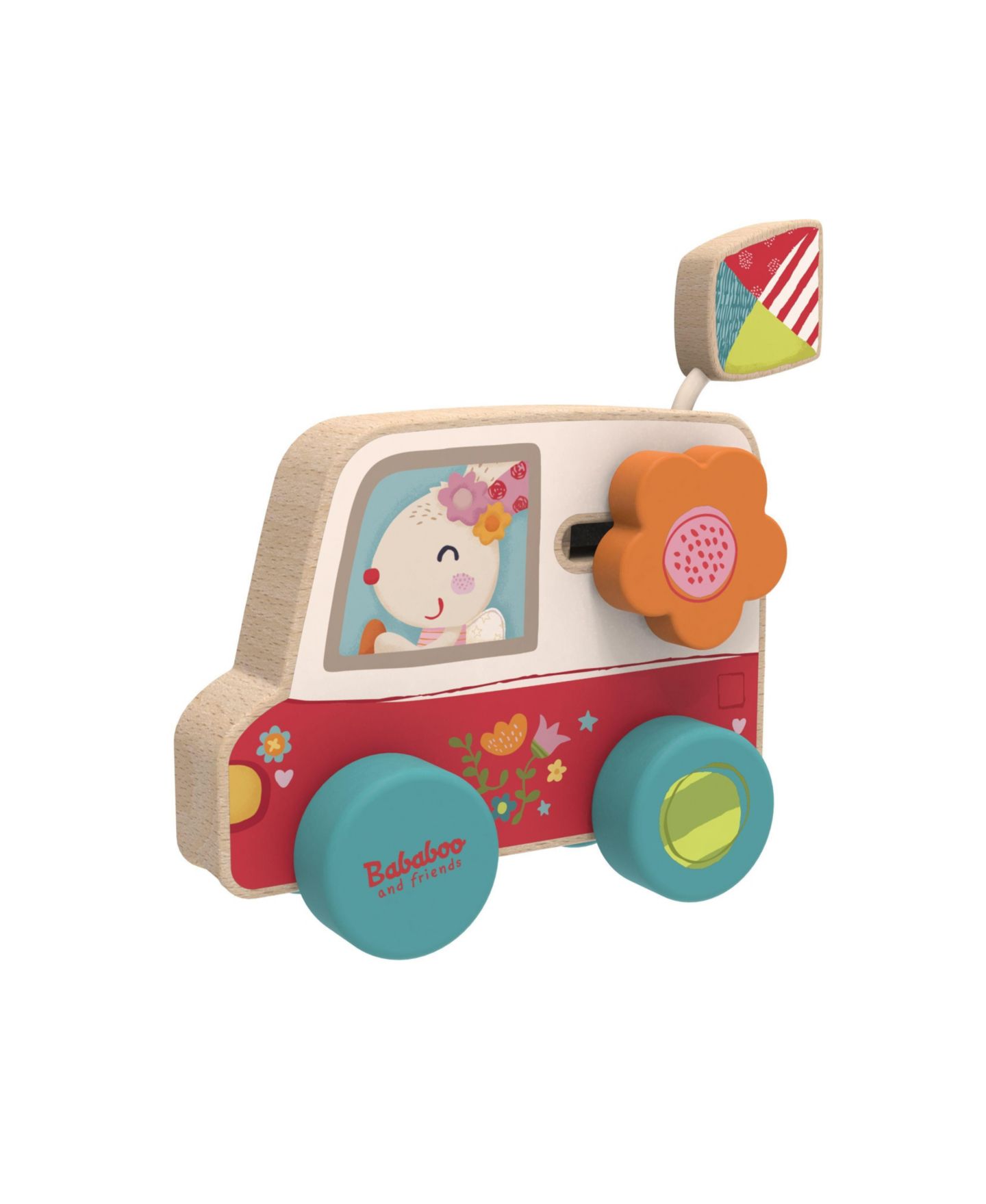 Детская игрушка Bababoo and friends Pippa Bunny Flower Bus Toy, Ages 10 Months+ — фото 5