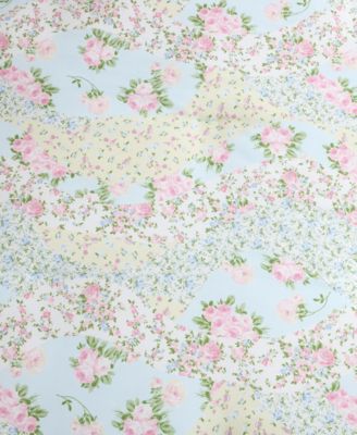 Patchwork Floral Microfiber 4-Pc. Comforter Set, Twin