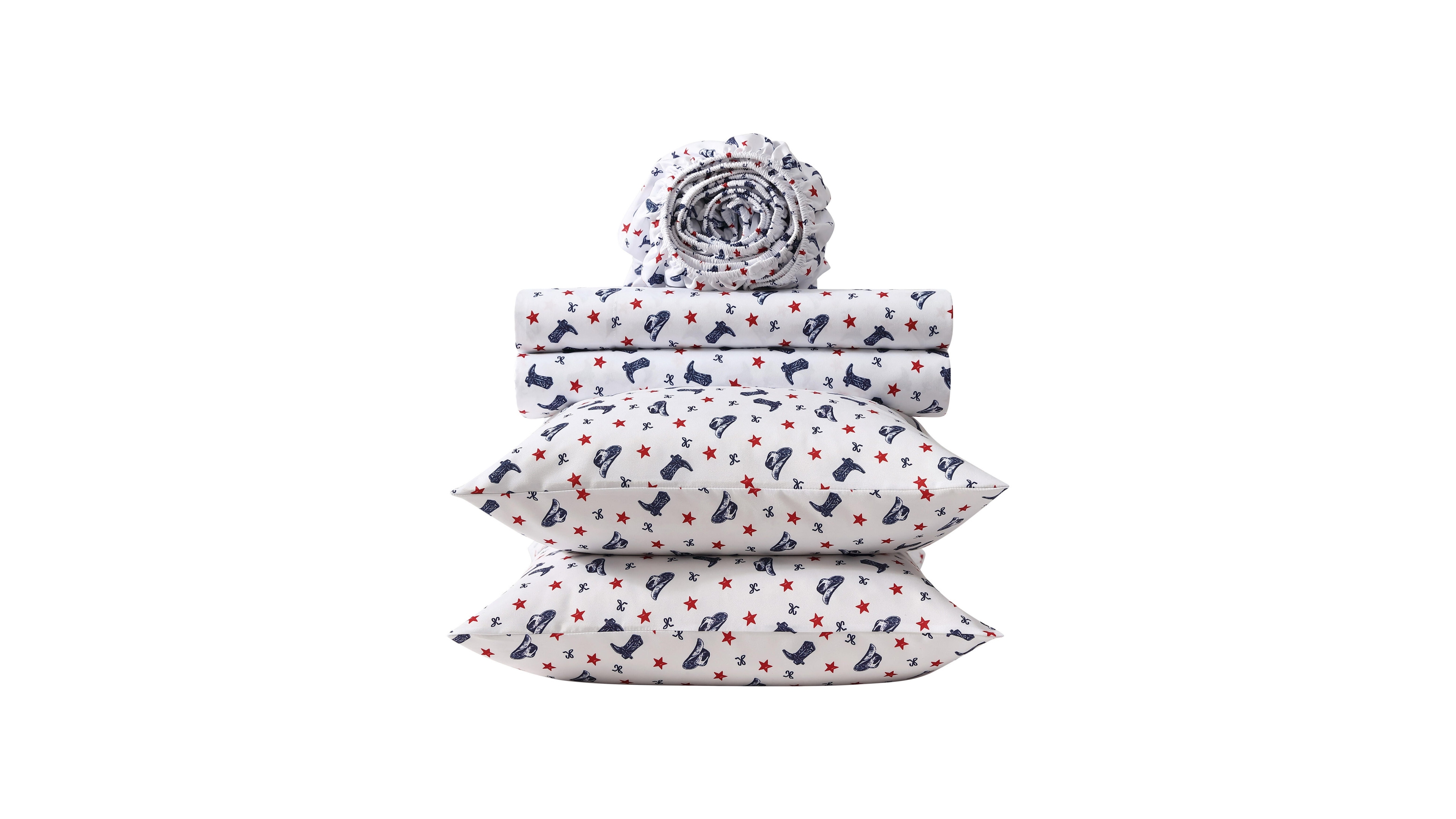Wrangler Boots N Hats Bow Stars Microfiber 4-Pc. Sheet Set, Queen