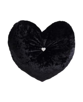 Velvet Heart Novelty Decorative Pillow, 18" X 18"