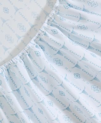 Steer Head Stripe Microfiber 3-Pc. Sheet Set, Twin