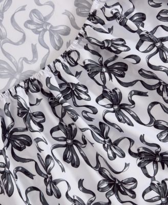 Ballet Bows Microfiber 4-Pc. Sheet Set, Full