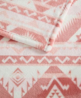 Jesse Printed Plush Throw, 70" X 50"