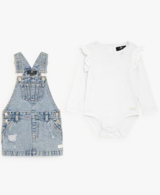 Baby Girls' T-Shirt and Jumper, 2-Piece Set