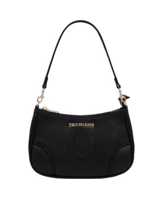 Trapunto Logo Shoulder Bag